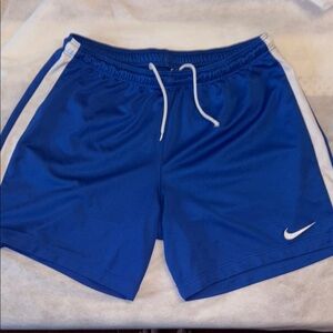 Nike Blue and White Athletic Shorts Size Medium